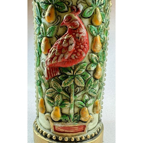 Vintage 1979 Lenox Partridge In A Pear Tree Candle From the12 Days Of Christmas - Picture 4 of 6